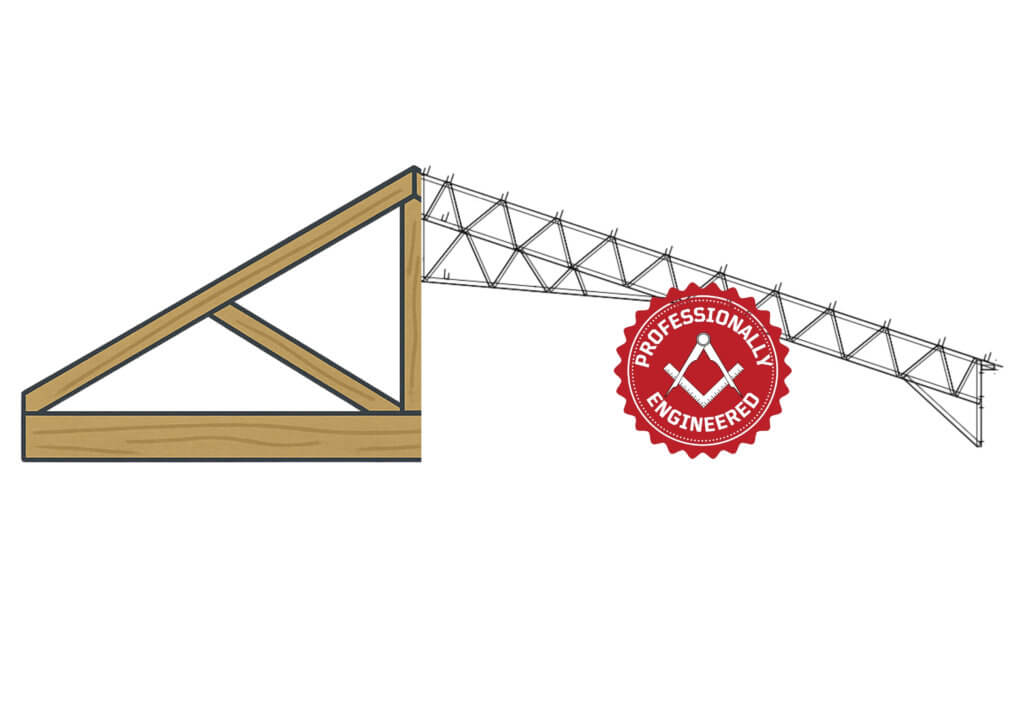 truss with seal that says professionally engineered