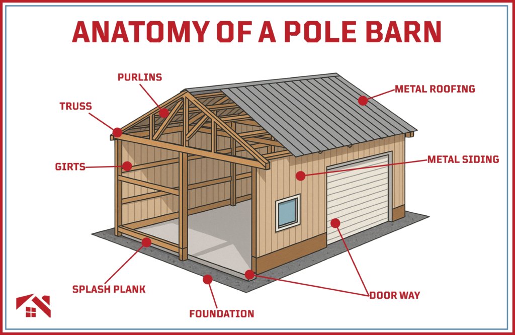 what is a pole barn anatomy