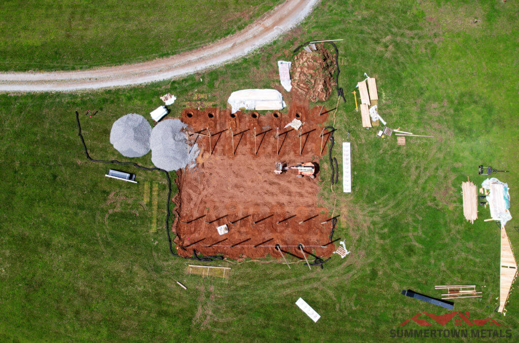 how to build a pole barn construction posts