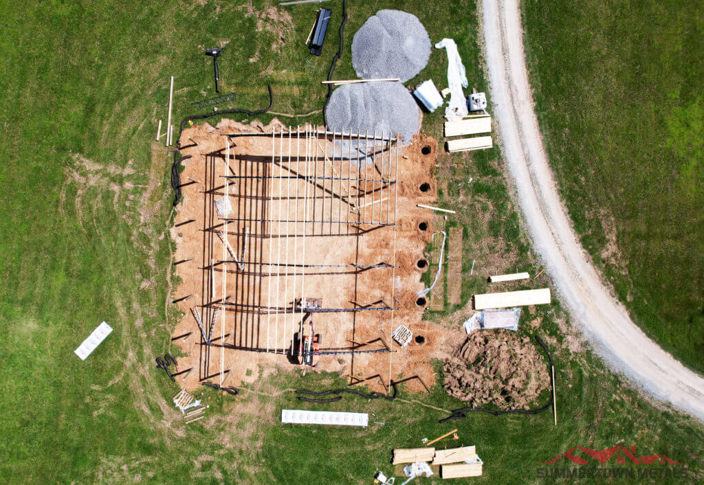 how to build a pole barn construction trusses