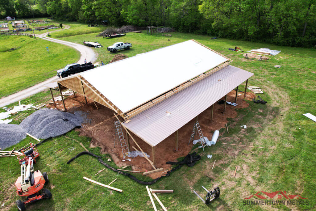boy scouts pavilion pole barn roofing and insulation
