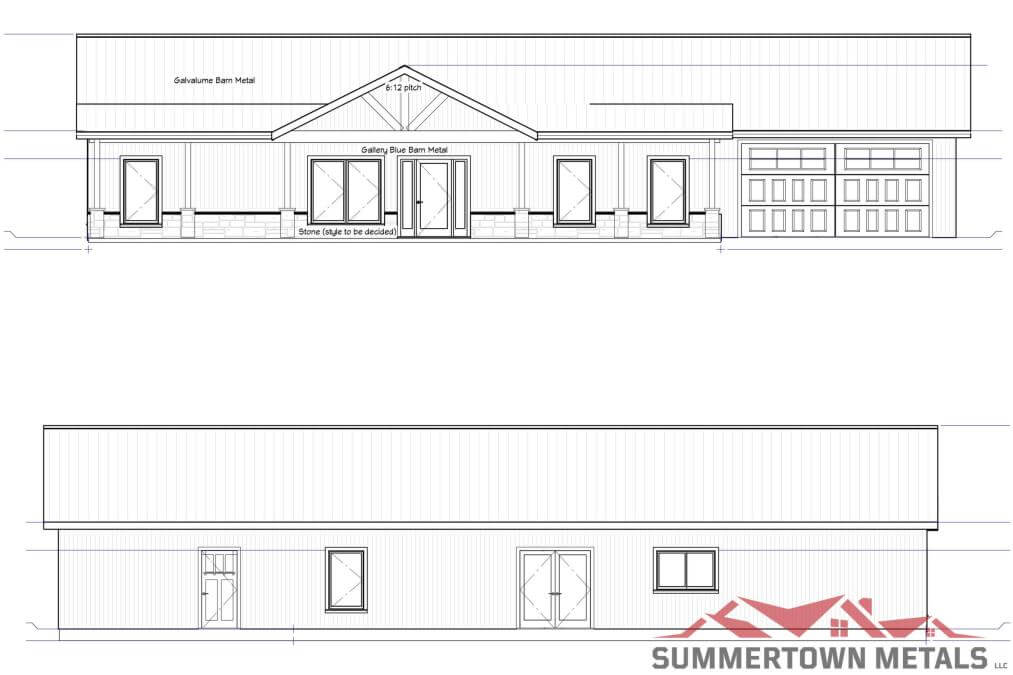 The Neely Home // 1,620 sq. ft. 3 bed 2 bath barndominium home floor plan