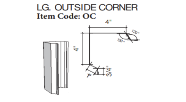 large outside corner trim