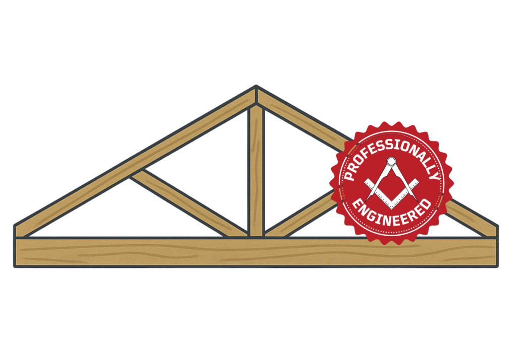 truss with seal that says professionally engineered